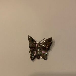 Elegant Mexican SS Butterfly Brooch